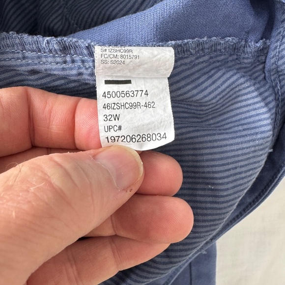 IZOD Saltwater Men's 32 Chino Golf Shorts Casual Preppy Purplish-Blue Outdoor - Picture 6 of 13